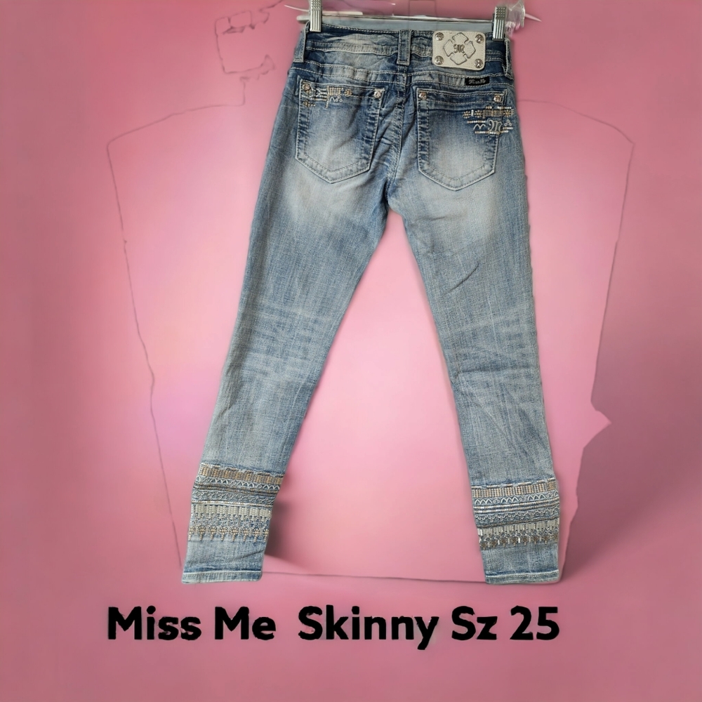 Miss Me Cuffed Skinny Women's Jean's Sz 25